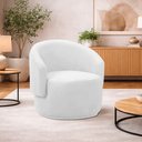 Ver imagem 2 de Poltrona Decorativa Sala de Estar Recepção Jasmine Suede Branco