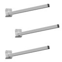 Ver imagem 1 de 03 Suportes Refletor Base Inclinada Braço 50 Cm 03 Cj - Branco