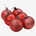 Ver imagem 2 de Kit 48 Bolas Enfeite Natalino Árvore Natal 70mm Vermelho