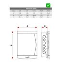 Ver imagem 2 de Quadro Distribuição Embutir 3nema/4din Disjuntores Tigre