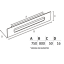 Ver imagem 2 de Puxador IL Concha 160 - Champagne Matte - 800MM