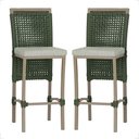 Ver imagem 1 de 2 Banqueta em Alumínio Roma Fendi Corda Náutica Tecido 3