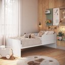 Ver imagem 1 de Cama Infantil Contemporânea com Proteção Lateral Branco