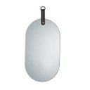 Ver imagem 1 de Espelho Oval com Alça em Vidro Fumê