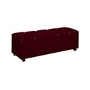 Ver imagem 1 de Baú Porta Enxoval Jade com Rodízios 185cm Vermelho