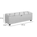 Ver imagem 4 de Baú Porta Enxoval Jade com Rodízios 185cm Vermelho