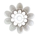 Ver imagem 4 de Cúpula de Abajur 16x16x25cm Pétala Pequena Tecido Algodão Soquete Nacional