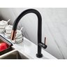 Torneira de Cozinha Preta Fosca e Rose Gold Flexível Monocomando - 4