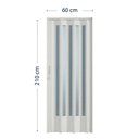 Ver imagem 3 de Porta Sanfonada de PVC Translucido 210cm x 60cm Plastporta Bcf Puntinato com