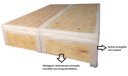 Ver imagem 3 de Cama Box Baú Queen Bipartido Blindado Linhão Bege Com Pistão A Gás