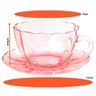 Jogo de Xícaras de Vidro para Café Peach Rosa 90 Ml - 12 Peças - 2