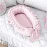 Ninho Bebê Redutor Berço Menina Rosa Algodão Grão de Gente - 1