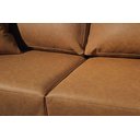 Ver imagem 5 de Sofá Paris Couro Caramelo 2 Lugares 2,30m Confortável Sala