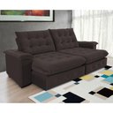Ver imagem 7 de Sofá Coliseu 2.30m Retrátil e Reclinável Super Pillow - Marrom