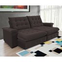 Ver imagem 2 de Sofá Coliseu 2.30m Retrátil e Reclinável Super Pillow - Marrom
