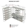 Guarda-roupa Closet Modulado Valencia 4 Gavetas 417cm Madesa 01 - 4