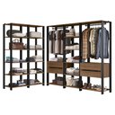 Ver imagem 3 de Guarda-roupa Closet Modulado Valencia 4 Gavetas 417cm Madesa 01