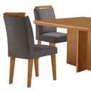 Ver imagem 7 de Mesa de Jantar Olímpia 90cm Mdf Canto Copo e com 4 Cadeiras Athenas