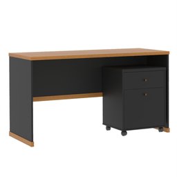 Conjunto Escritório Mesa Gaveteiro Balcão Berlin - Vianossa - 10