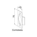 Ver imagem 2 de Fechadura Porta Pivotante Haga Externa Trava Rolete Preto Resinado 603 Roseta Redonda - 27457
