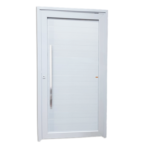 Porta Pivotante Alumínio Lambril PVC TECPLUS100 216 x 130 e.Brimak