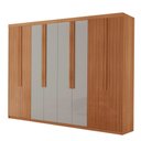 Ver imagem 1 de Guarda Roupa Casal Rio Mdf com 8 Portas 4 Gavetas Moderna Mobília