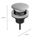 Ver imagem 2 de Valvula Escoamento Click Lavatorio Deca Cromada 1601.c.cli