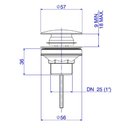 Ver imagem 3 de Valvula Escoamento Click Lavatorio Deca Cromada 1601.c.cli