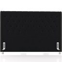 Ver imagem 3 de Cabeceira Cama Box King 195cm Estofada Frizza P05 Veludo Preto - Lyam Decor