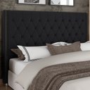 Ver imagem 2 de Cabeceira Cama Box King 195cm Estofada Frizza P05 Veludo Preto - Lyam Decor
