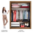 Ver imagem 5 de Guarda-roupa Solteiro Madesa Dallas 2 Portas de Correr com Espelho 2 Gavetas