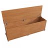 Banco Baú Luca Mdp/mdf C/ Porta Basculante 6 Pés Rodízios Cedro Casa D - 3