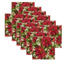 Ver imagem 1 de Guardanapo Estampado Flor Natal - 12 Peças