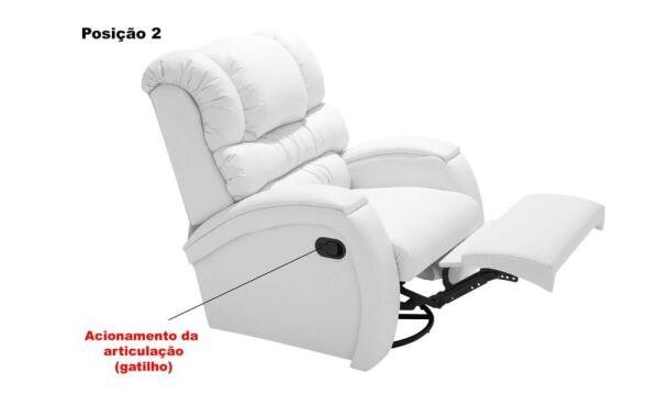Poltrona Amamentação Reclinável Imperial Branca - 2