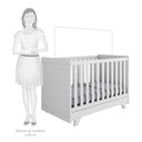 Ver imagem 2 de Quarto de Bebê com Cômoda 1 Porta com Janela em Acrílico e Berço Retrô Moveis Peroba Branco