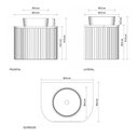 Ver imagem 3 de Gabinete para Banheiro Suspenso Manchester 60cm Preto