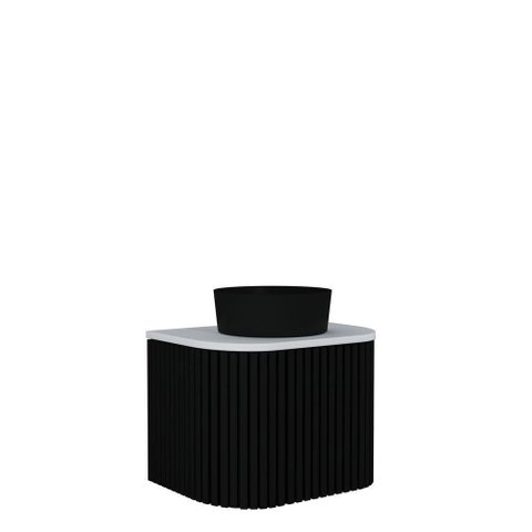 Gabinete para Banheiro Suspenso Manchester 60cm Preto