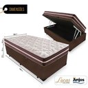 Ver imagem 2 de Cama Box com Baú Solteiro + Colchão de molas Anjos Classic Superlastic 88cm