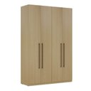 Ver imagem 1 de Guarda Roupa Solteiro Modulado 159cm com 4 Portas e 3 Gavetas Ares 2066 Genialflex