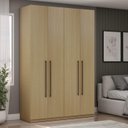 Ver imagem 3 de Guarda Roupa Solteiro Modulado 159cm com 4 Portas e 3 Gavetas Ares 2066 Genialflex