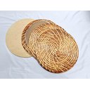 Ver imagem 2 de Sousplat Capa estampa Rafia impressa tecido Microfibra com base - 6 Peças