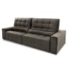 Sofá Retrátil/Reclinável Alaska 3,00m Suede Velut Tabaco c/ Molas no Assento - King House - 5