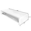 Ver imagem 3 de Cabideiro Parede Branco 60x12x25cm Otimiza Espaço e Roupas
