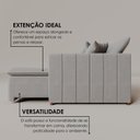 Ver imagem 6 de Sofá Cama Retrátil em Madeira Eucalipto e Linho 230cm Uruguai