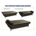 Ver imagem 5 de Sofá Cama Pérsia 3 Lugares Suede Velut - King House
