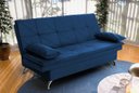 Ver imagem 1 de Sofá Cama Pérsia 3 Lugares Suede Velut - King House
