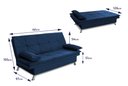 Ver imagem 2 de Sofá Cama Pérsia 3 Lugares Suede Velut - King House
