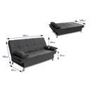 Ver imagem 2 de Sofá Cama Pérsia 3 Lugares Suede Velut - King House