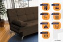 Ver imagem 3 de Sofá Cama Pérsia 3 Lugares Suede Velut - King House