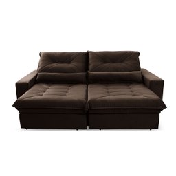 Sofá Retrátil Reclinável Sevilha 300cm Suede Velut com Molas Ensacadas - King House - 4